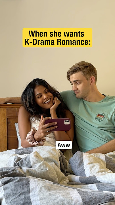 She wanted K-Drama Romance 🤷‍♂️😂❤️ #funny #couple #kdrama #ericandmani