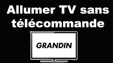 Comment allumer une TV Grandin sans TELECOMMANDE
