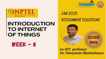 INTRODUCTION TO INTERNET OF THINGS Week 8 Solution Answers 2025 (January) #nptel #swayam #iit