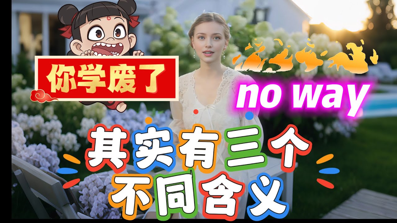 no way竟然有三个不同的含义; come on的这些不同用法,你都知道了吗?#英语口语#英语听力#地道表达#日常用语#英语教学#外教#美女 ...