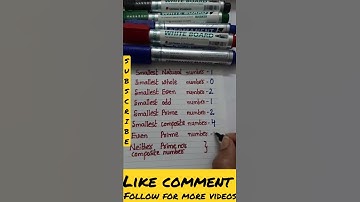 smallest even prime number #smallestnumbers #mathsshorts #shorts #youtubeshorts