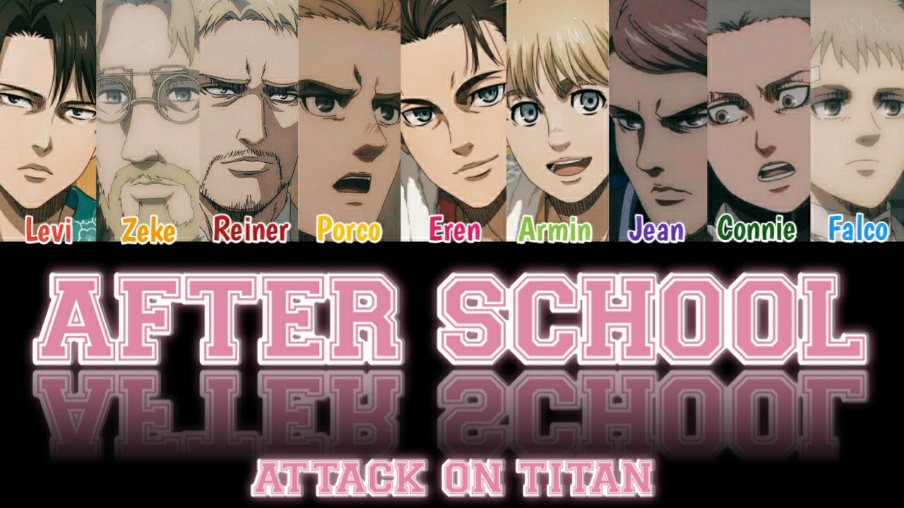 Weeekly - After School by Attack on Titan (Color Coded Lyrics)