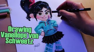 Drawing Vanellope Wreck- It Ralph - Dibujando A Vanellope