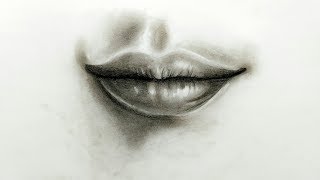 step lips realistic draw easy mouth drawing tutorial