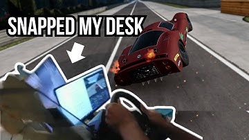 This possessed Car Broke my Wheel and Desk