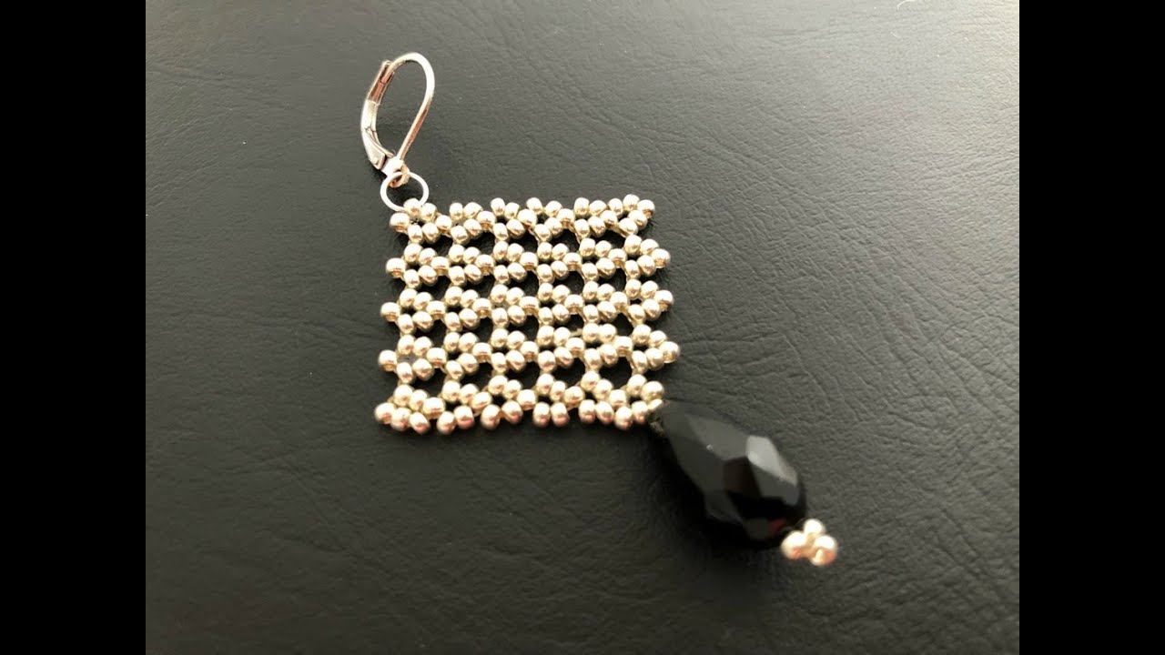Hubble Stitch Beaded Earrings || How to do Hubble Stitch