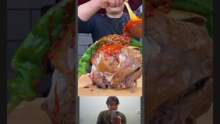 Hot Spicy Goat Head #shorts #shortvideo #mukbang #food #asmr
