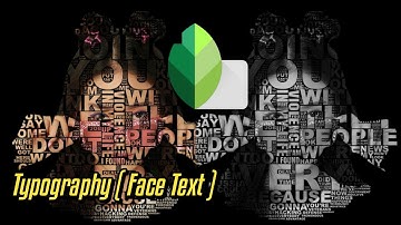 Edit Typography Face Text in Snapseed | Snapseed Photo Editing