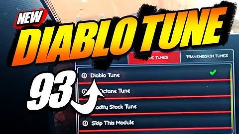 "Diablo Tune" is 93 Octane Tune