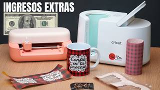 Genera ingresos personalizando tazas con sublimación, vinilo adhesivo e Infusible Ink.