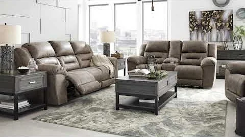 Stoneland Fossil Reclining Living Room Collection from Signature Design by Ashley
