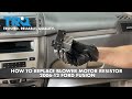 How To Replace Blower Motor Resistor 2006-12 Ford Fusion