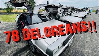 78 DeLoreans - 2023 DeLorean Midwest Open House by DeLorean NATION 4,402 views 10 months ago 9 minutes, 6 seconds