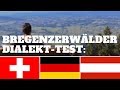 Bregenzerwlder dialekt test  mit deutschen und schweizer