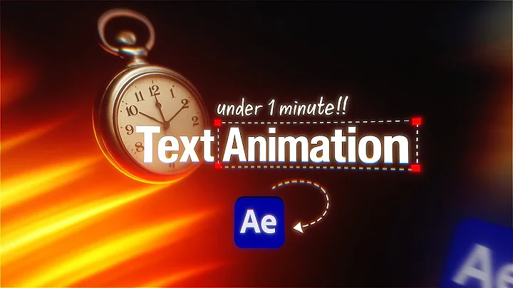 Create EPIC Text Animation In After Effects (Under 1 Minutes) | Motion Graphics Tutorial