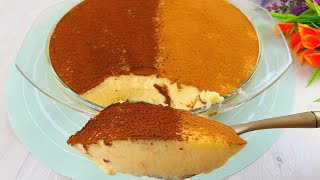 Homemade dessert with egg yolks and cinnamon ready in 5 minutes!!◾ No Oven ◾ No Gelatin!