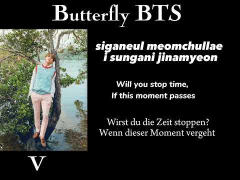 Bts 'Butterfly' Lyrics Romanized, English And German