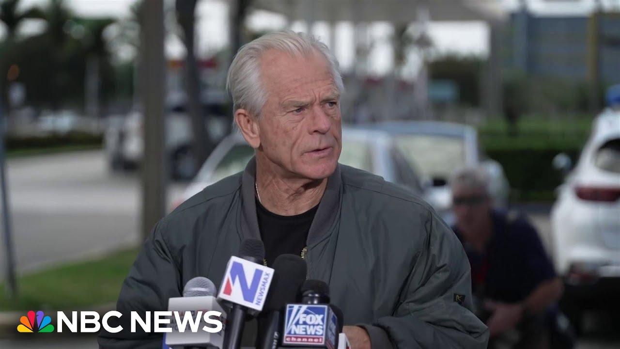 Former Trump adviser Peter Navarro speaks before reporting to prison Former Trump adviser Peter Navarro speaks before reporting to prison