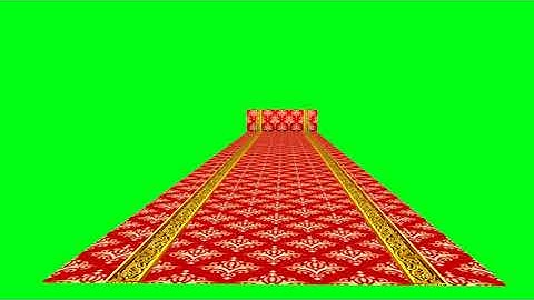 Red carpet green screen footage