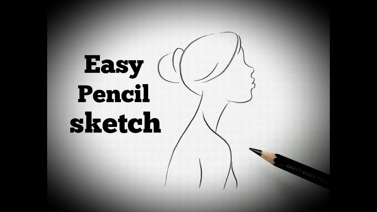 easy pencil sketch drawing for beginners Outline sketch drawing ...