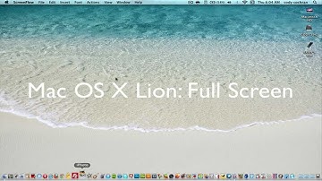 Mac OS X Lion: Full Screen