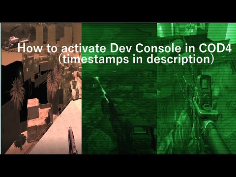 COD4 - How to activate developer console