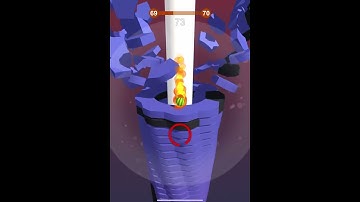 Stack Ball 3D Level 69 Gameplay (iOS,Andriod)