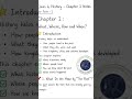 CHAPTER:1 WHAT, WHERE, HOW AND WHEN?CLASS:6th history #history #motivation #shorts #study #viral