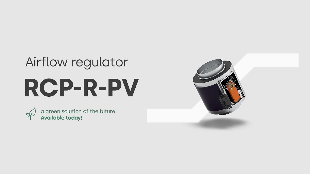 Airflow regulator RCP-R-PV powered by perovskite cells Green energy for ...