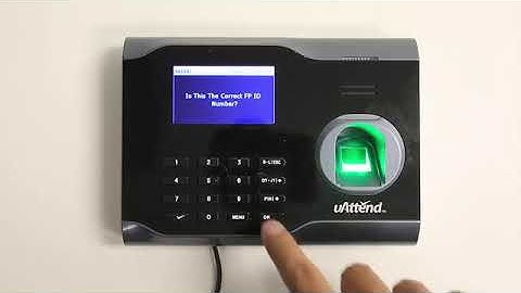 uAttend Time and Attendance   How To Register Fingerprint