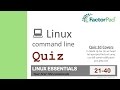 Linux command line quiz for beginners  2d