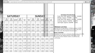 How to Read the Train Schedule 3