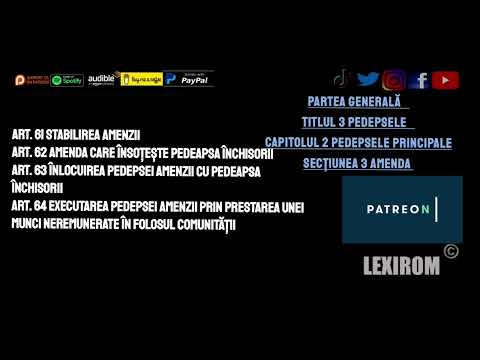 Art.56 - Art.64 PEDEPSELE PRINCIPALE DETENŢIUNEA PE VIAŢĂ ÎNCHISOAREA  AMENDA CODUL PENAL ACTUALIZAT