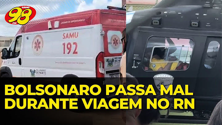 URGENTE: Bolsonaro passa mal durante viagem no RN