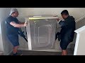 The easiest way to move a dryer washing machine or any appliance upstairs or downstairs shorts