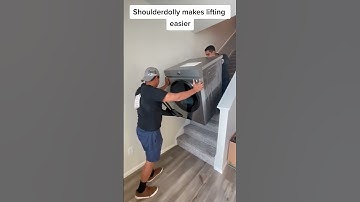 The Easiest Way to Move a Dryer, Washing Machine, or any Appliance Upstairs or Downstairs #shorts