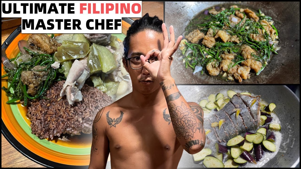 BEACH HOME FILIPINO COOKING - Tuna Tail In Vinegar With Eggplant  Kumander Daot Day