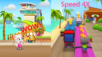 Super Tom Speed 4X - Talking Tom Gold Run