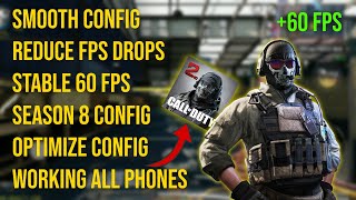 SEASON 8 CONFIG FIX LAG AND FPS DROP IN COD MOBILE (BEST CONFIG)