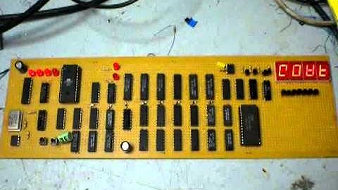 4-bit Homebrew CPU - counting test