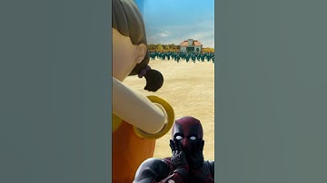 Squid Game vs Deadpool vs Spiderman #squidgame #squidgame2 #deadpool #spiderman #marvel