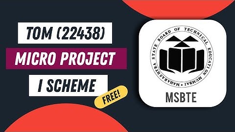TOM theory of machines (22438) diploma micro project i scheme | msbte helper