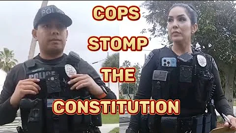 Cops Stomp The Constitution Oath Breaking Tyrants Have No Chill #1stamendmentaudit