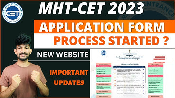 MHT-CET Application form Filling process 2023 | When Mhtcet Application from process will start