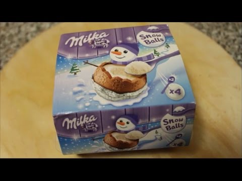 Видео: Сладости из Европы iSweets I Milka Snow Balls