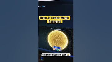 Three Js Particles | HTML Animation #frontend #coding #shorts