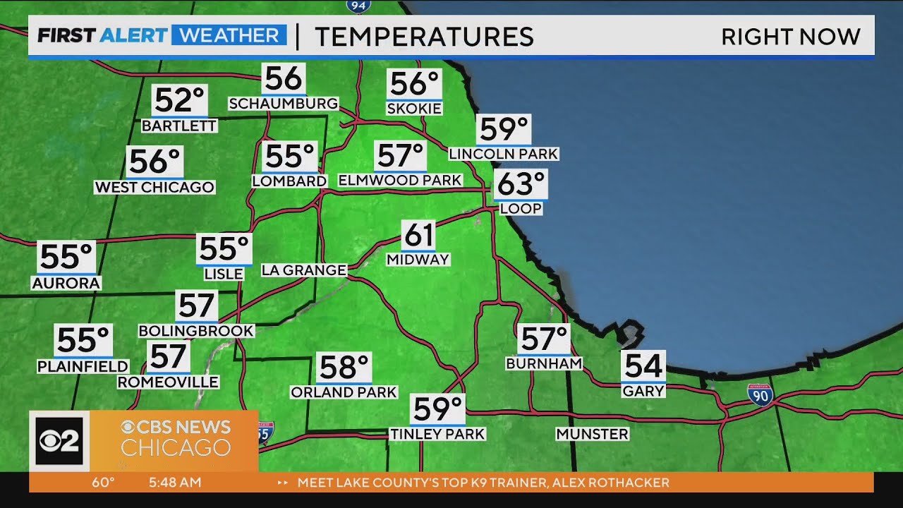 Chicago First Alert Weather: Cooler day before warmup - YouTube