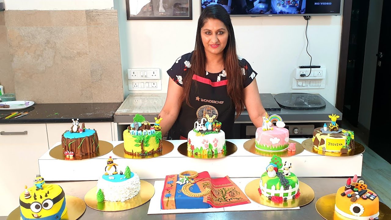 Fondant cake class for online classes????????????call 9325294757 by om ...