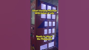 Smart Vending Machine with locker at side, ready to ship to the Philippines