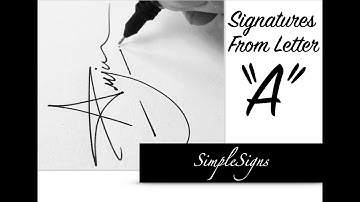 Draw Signatures Starting from A | 4 Stylish Signature for name Arjun | A Signatures | Arjun Signs